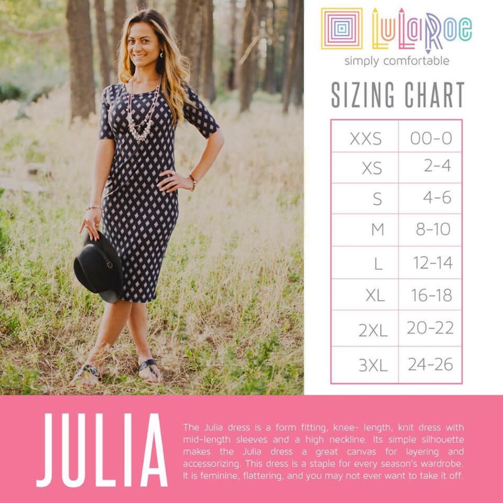 Lularoe Julia Dress - Picture 5 of 5